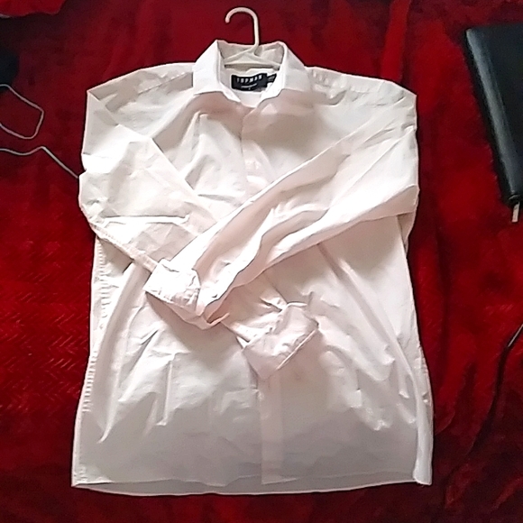 TOPMAN blush Large button up - Picture 1 of 3